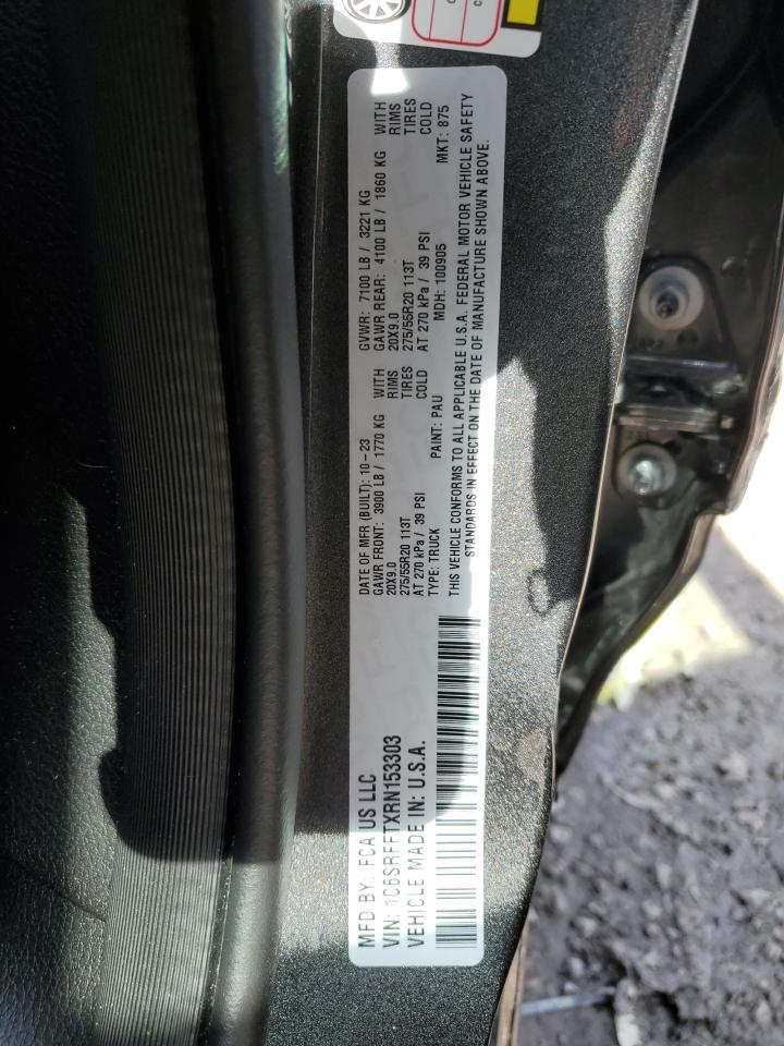 2024 RAM 1500 BIG HORN/LONE STAR VIN:1C6SRFFTXRN153303