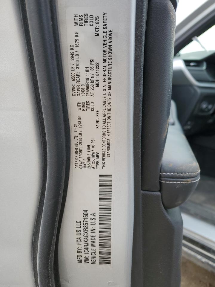 2024 JEEP GRAND CHEROKEE L LAREDO VIN:1C4RJKAGXR8571604