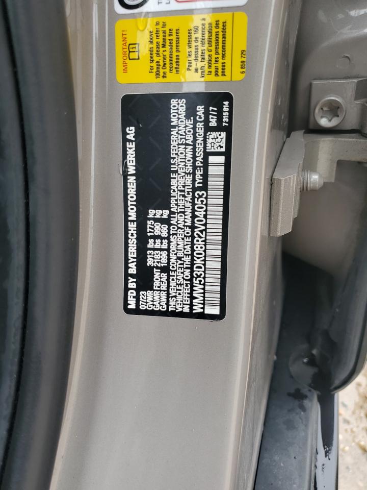 2024 MINI COOPER S VIN:WMW53DK08R2V04053