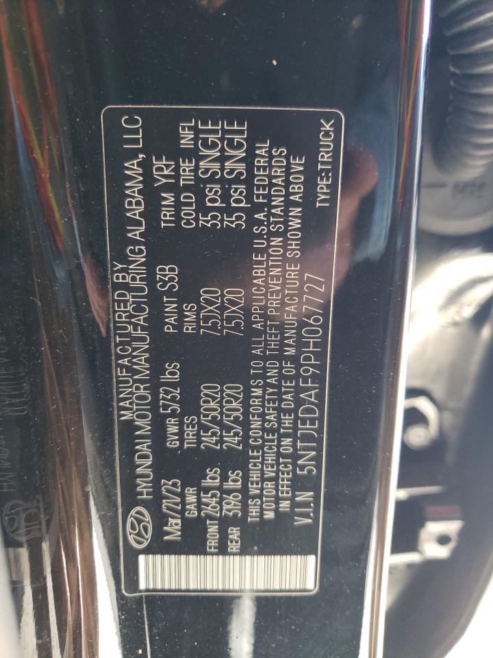 2023 HYUNDAI SANTA CRUZ LIMITED VIN:5NTJEDAF9PH067727