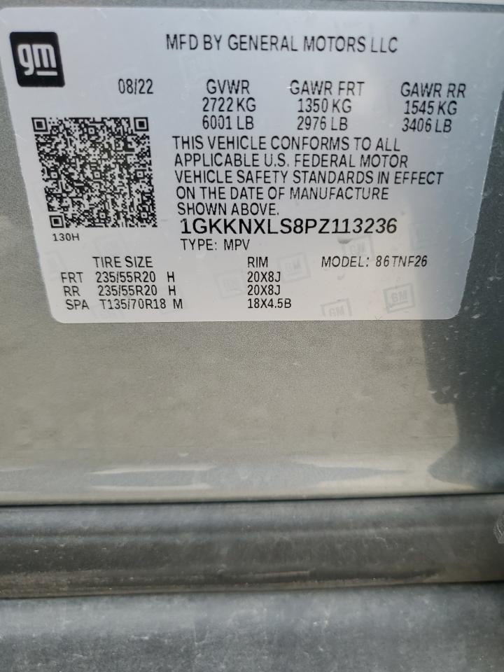 2023 GMC ACADIA DENALI VIN:1GKKNXLS8PZ113236
