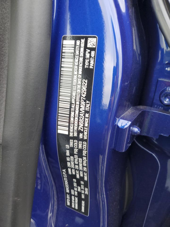 2023 MASERATI GRECALE MODENA VIN:ZN682AVM9P7429622