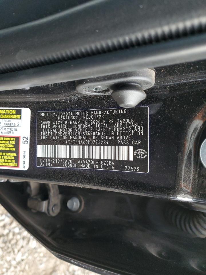 2023 TOYOTA CAMRY SE NIGHT SHADE VIN:3GTEK133X7G528078