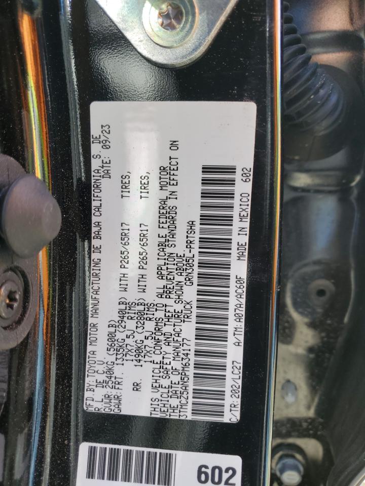 2023 TOYOTA TACOMA DOUBLE CAB VIN:3TMCZ5AN5PM634177