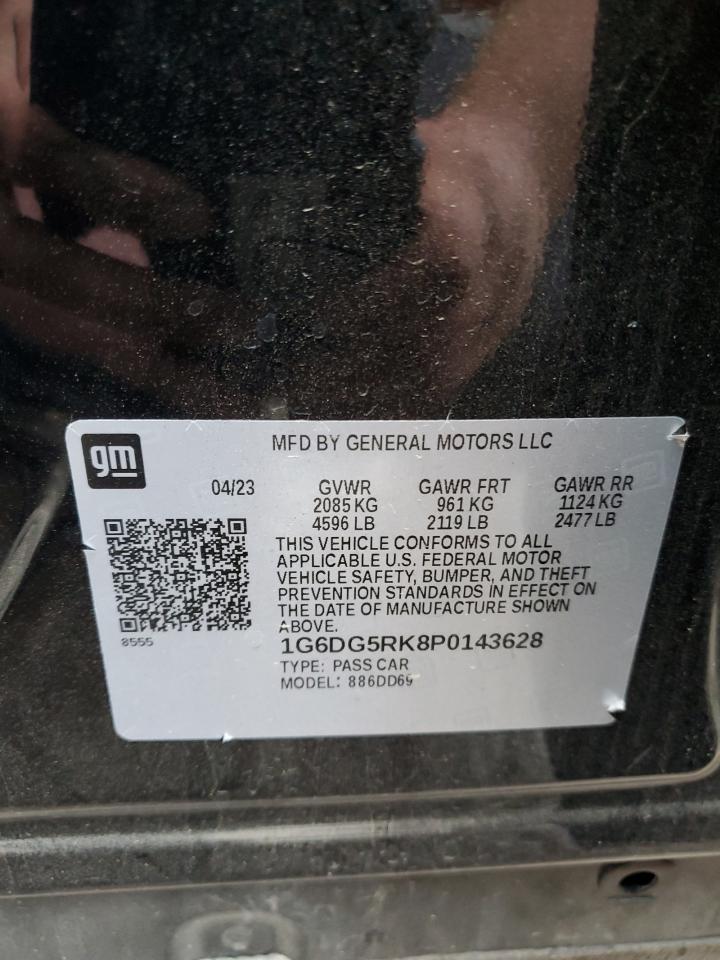 2023 CADILLAC CT4 SPORT VIN:1G6DG5RK8P0143628