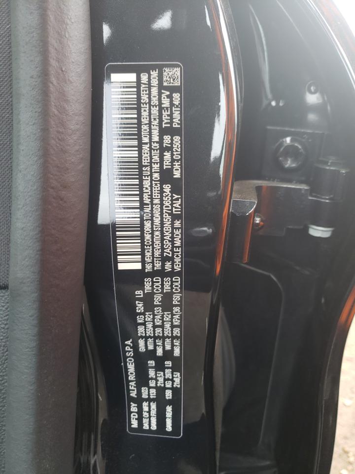 2023 ALFA ROMEO STELVIO TI VIN:ZASPAKBN5P7D65346
