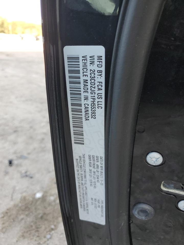 2023 DODGE CHALLENGER GT VIN:2C3CDZJG1PH553932