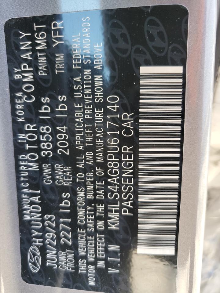 2023 HYUNDAI ELANTRA SEL VIN:KMHLS4AG8PU617140