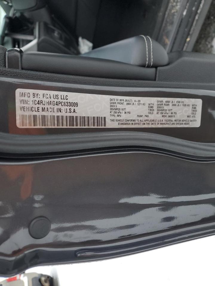 2023 JEEP GRAND CHEROKEE LAREDO VIN:1C4RJHAG4PC633009