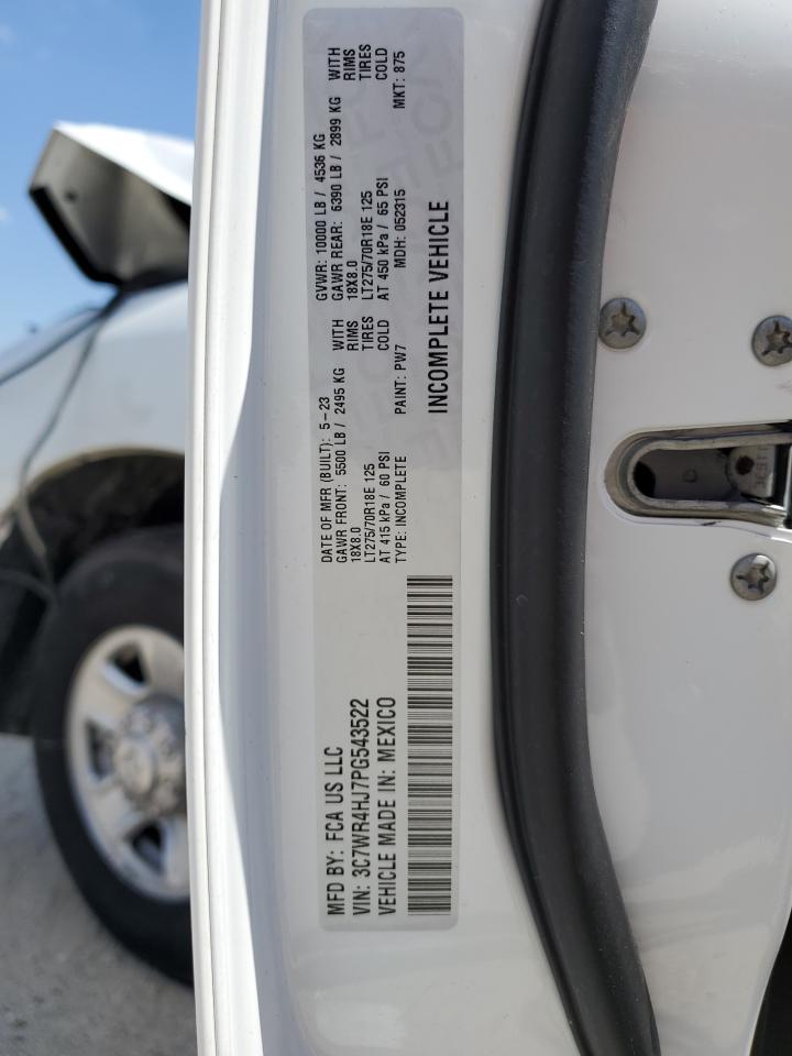 2023 RAM 2500 TRADESMAN VIN:3C7WR4HJ7PG543522