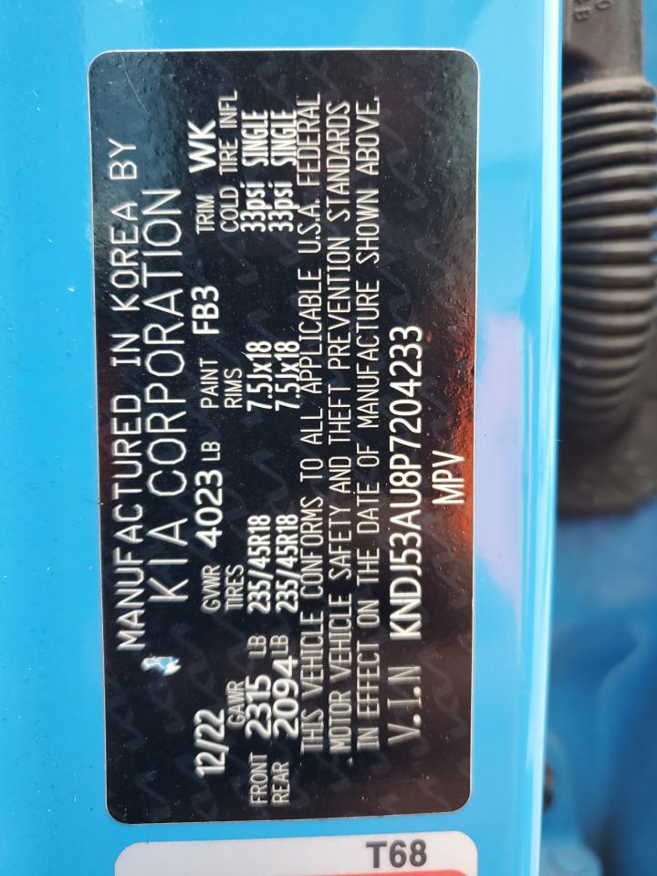 2023 KIA SOUL GT LINE VIN:KNDJ53AU8P7204233