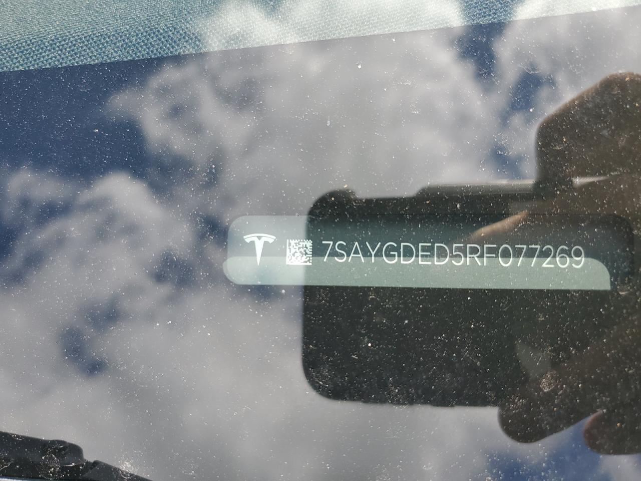 2024 TESLA MODEL Y VIN:7SAYGDED5RF077269