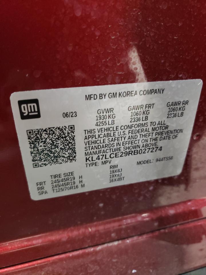 2024 BUICK ENVISTA AVENIR VIN:KL47LCE29RB027274