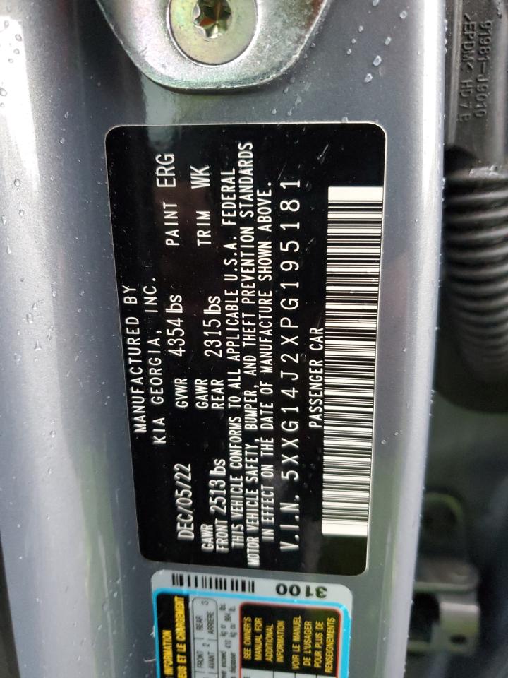 2023 KIA K5 LXS VIN:5XXG14J2XPG195181