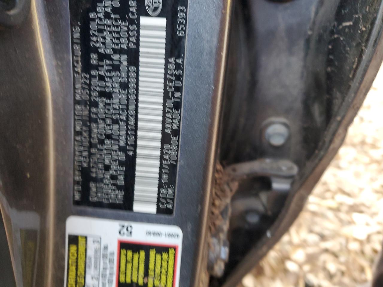 2022 TOYOTA CAMRY SE VIN:4T1G11AK8NU699889