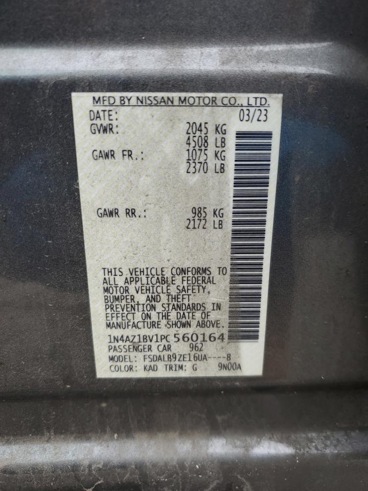 2023 NISSAN LEAF S VIN:1N4AZ1BV1PC560164