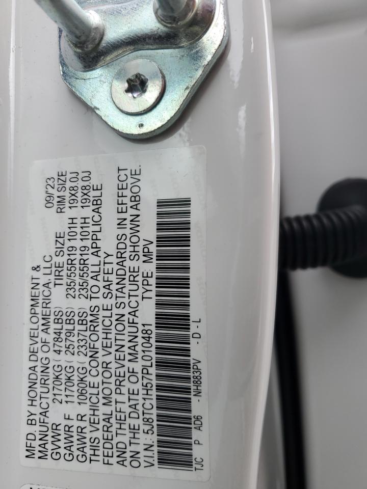 2023 ACURA RDX TECHNOLOGY VIN:5J8TC1H57PL010481