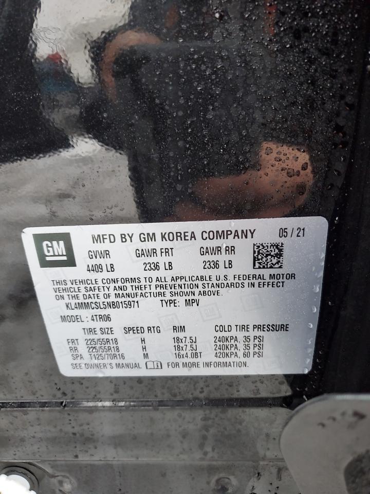 2022 BUICK ENCORE GX PREFERRED VIN:KL4MMCSL5NB015971