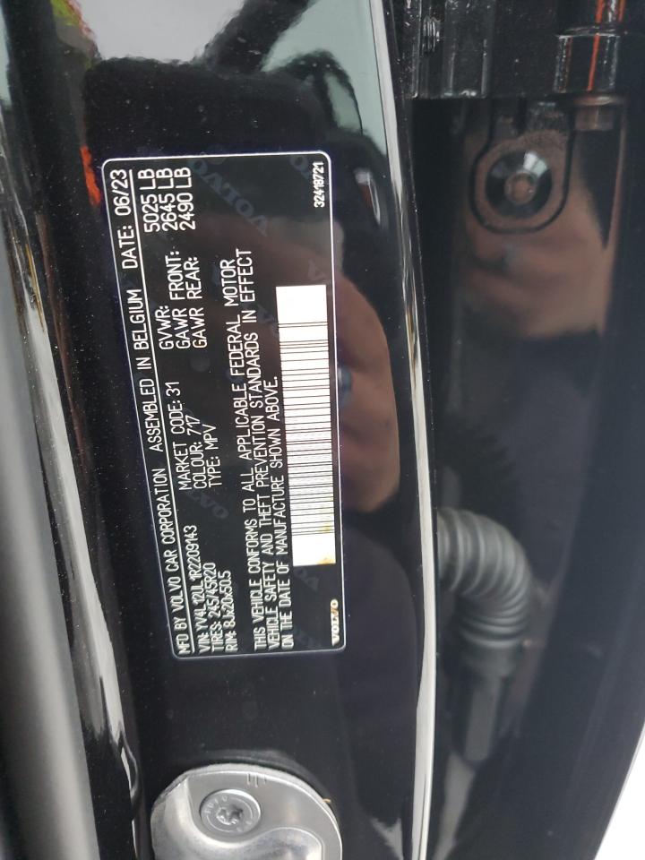 2024 VOLVO XC40 PLUS VIN:YV4L12UL1R2209143