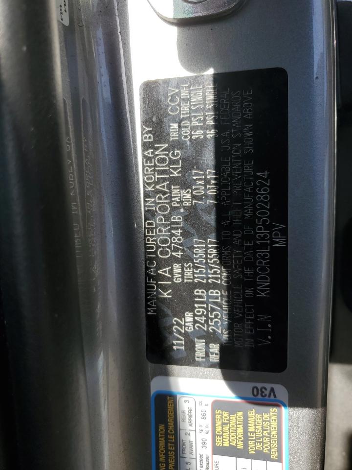 2023 KIA NIRO WIND VIN:KNDCR3L13P5028624