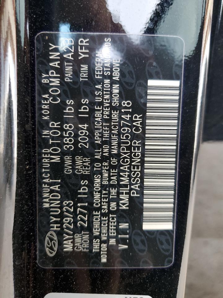 2023 HYUNDAI ELANTRA SEL VIN:KMHLM4AGXPU597418