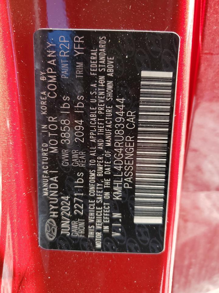 2024 HYUNDAI ELANTRA SE VIN:KMHLL4DG4RU839444