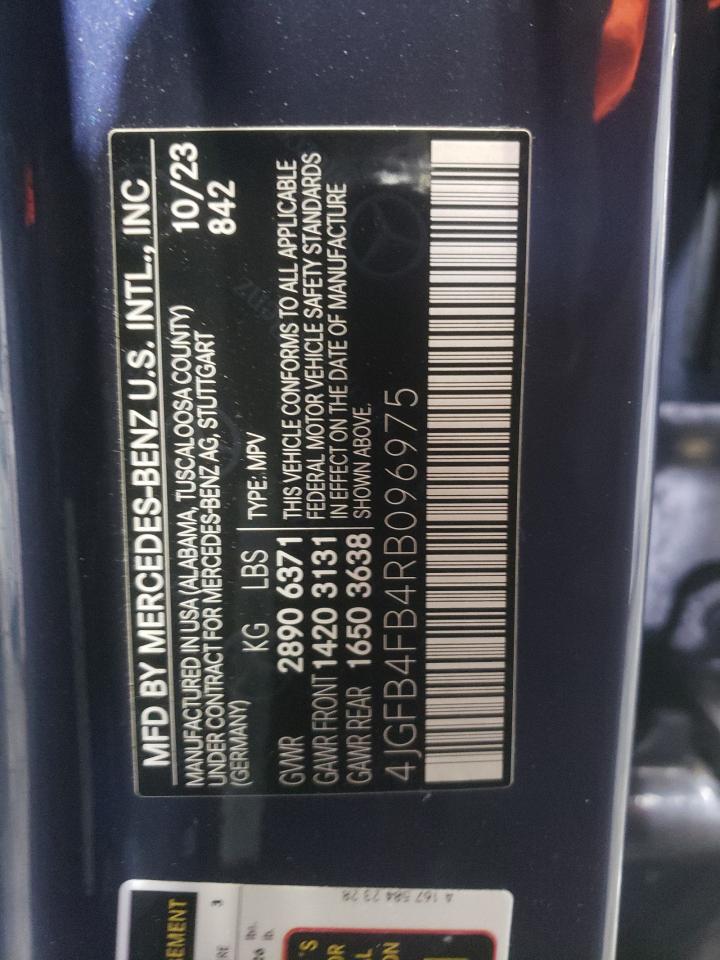 2024 MERCEDES-BENZ GLE 350 4MATIC VIN:4JGFB4FB4RB096975