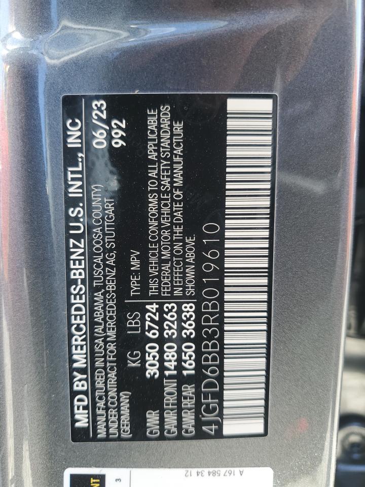 2024 MERCEDES-BENZ GLE COUPE AMG 53 4MATIC VIN:4JGFD6BB3RB019610