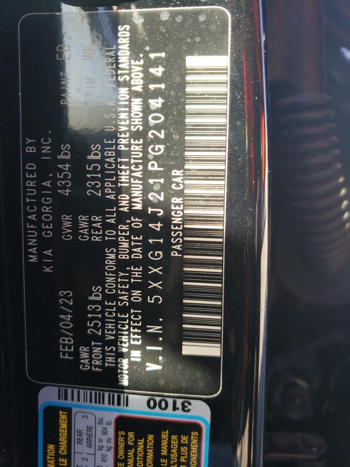 2023 KIA K5 LXS VIN:5XXG14J21PG204141