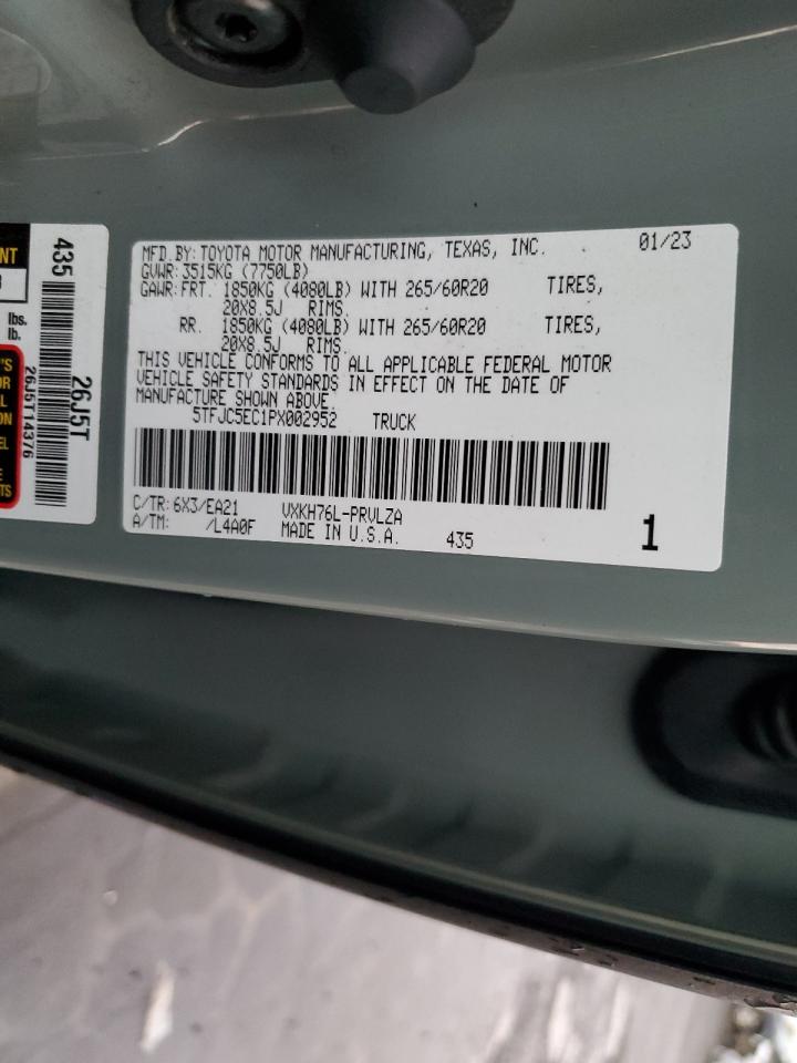 2023 TOYOTA TUNDRA CREWMAX LIMITED VIN:5TFJC5EC1PX002952