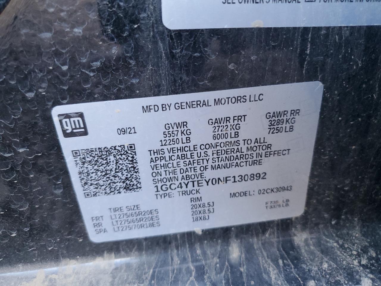 2022 CHEVROLET SILVERADO K3500 LT VIN:1C3CDZAB3EN116619