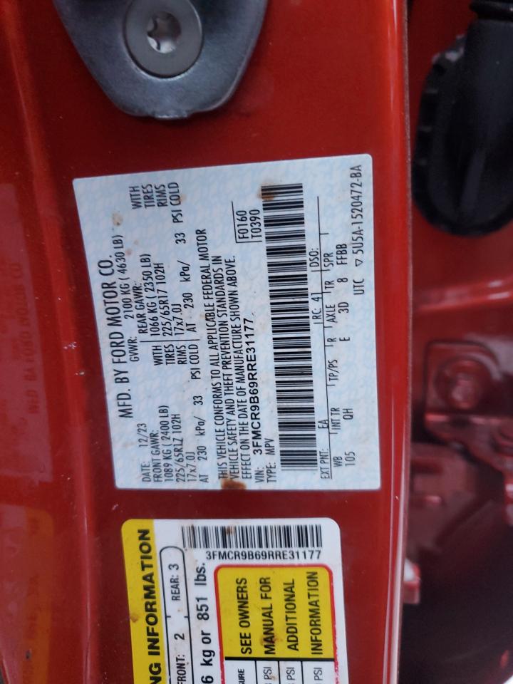 2024 FORD BRONCO SPORT BIG BEND VIN:3FMCR9B69RRE31177