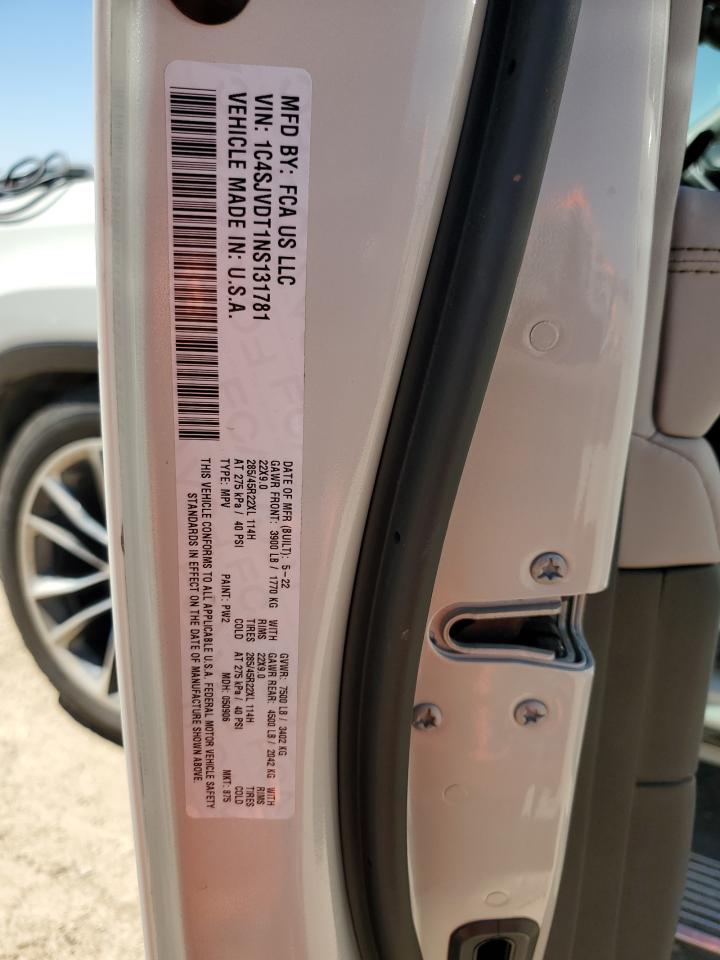 2022 JEEP WAGONEER SERIES III VIN:1C4SJVDT1NS131781