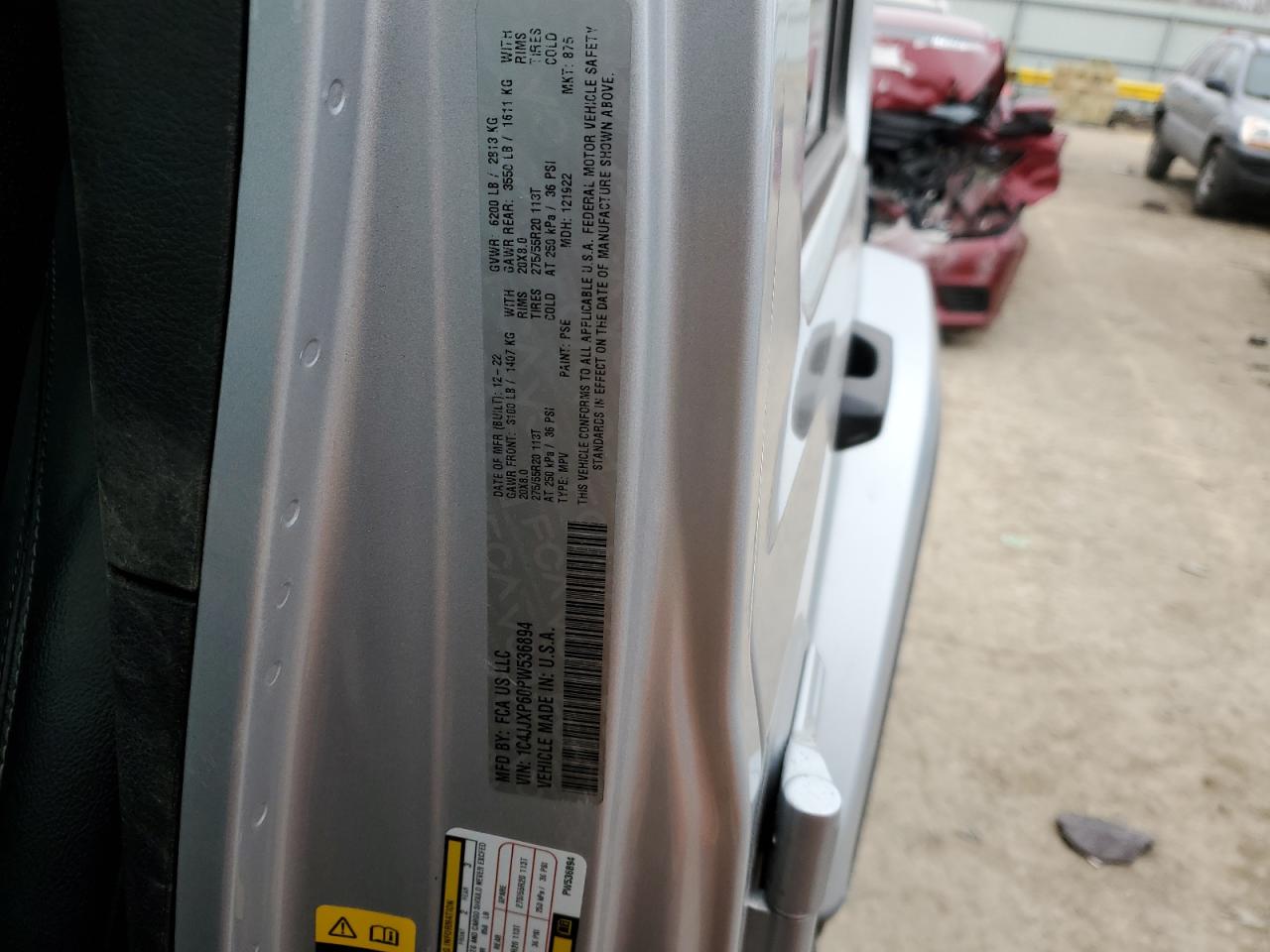 2023 JEEP WRANGLER SAHARA 4XE VIN:1C4JJXP60PW536894