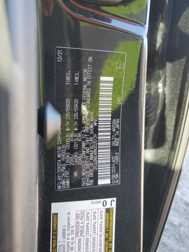 2022 LEXUS RX 350 L LUXURY VIN:JTJJZKEA8N2025129