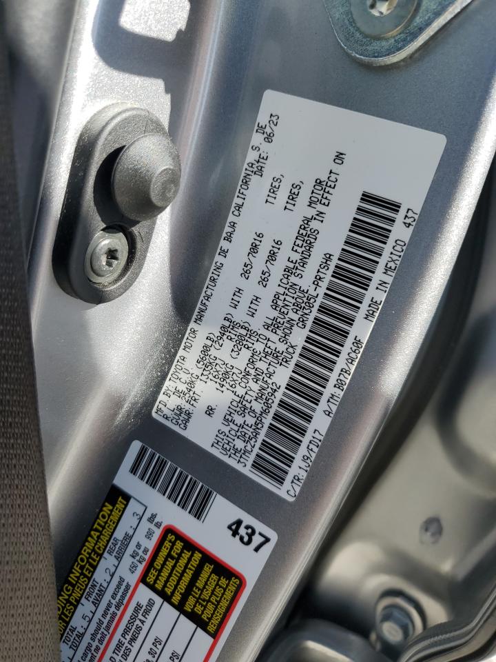 2023 TOYOTA TACOMA DOUBLE CAB VIN:3TMCZ5AN5PM605942