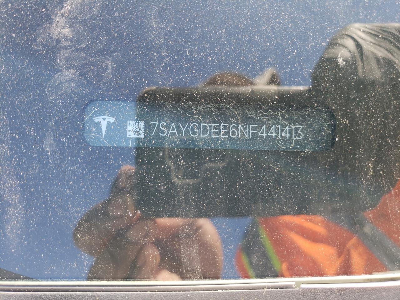 2022 TESLA MODEL Y VIN:7SAYGDEE6NF441413
