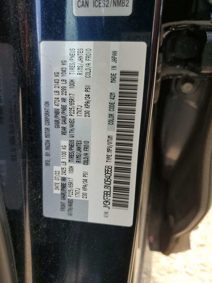 2022 MAZDA CX-5 GX VIN:JM3KFBBL8N0640658