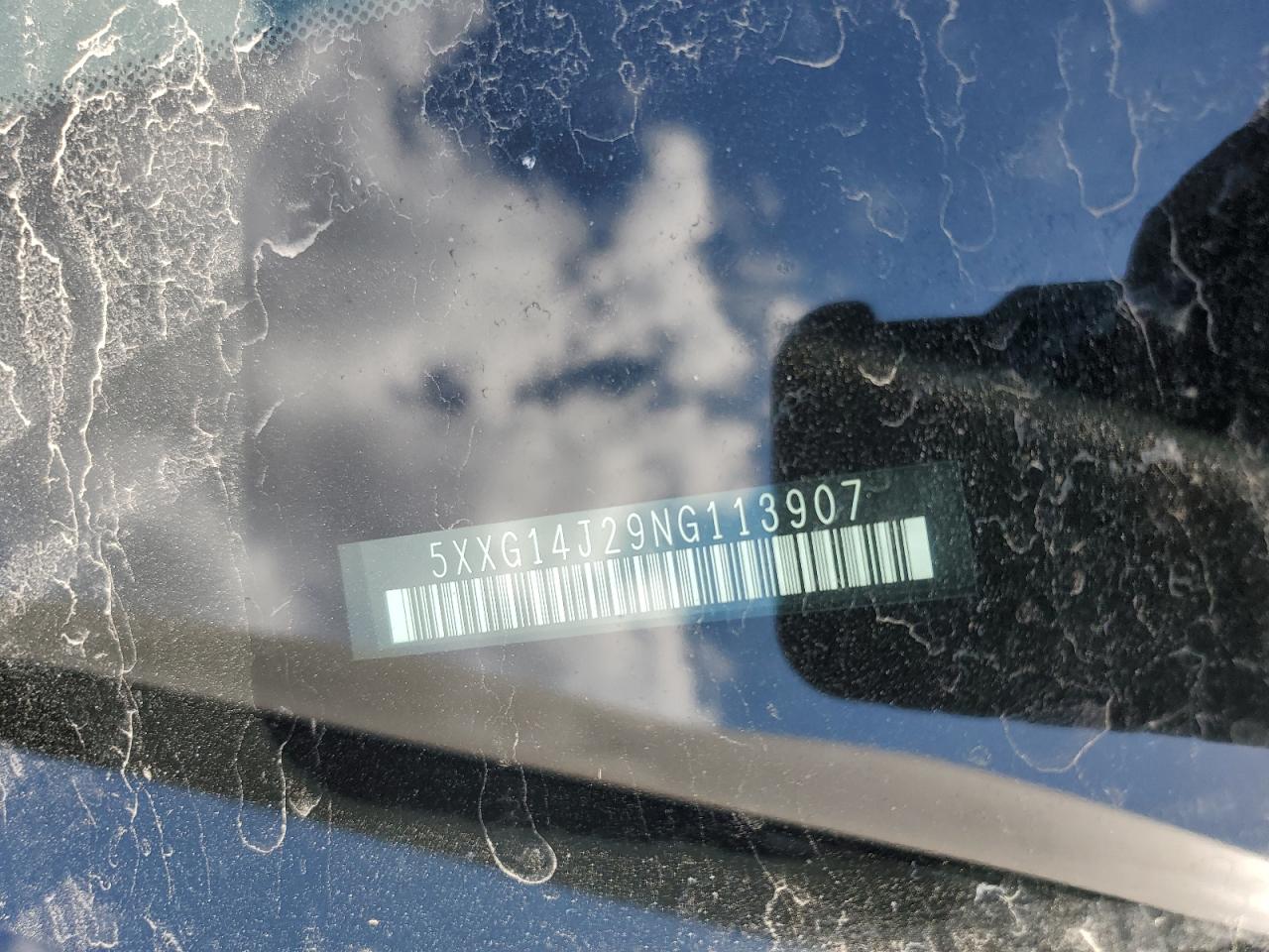 2022 KIA K5 LXS VIN:5XXG14J29NG113907