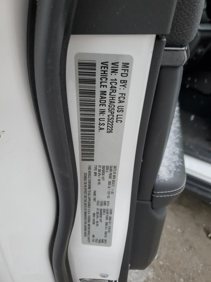 2023 JEEP GRAND CHEROKEE LAREDO VIN:1C4RJHAG5PC522226