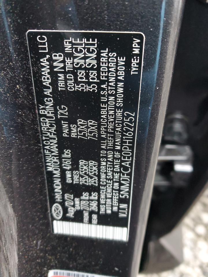 2023 HYUNDAI TUCSON SEL VIN:5NMJFCAE0PH162252