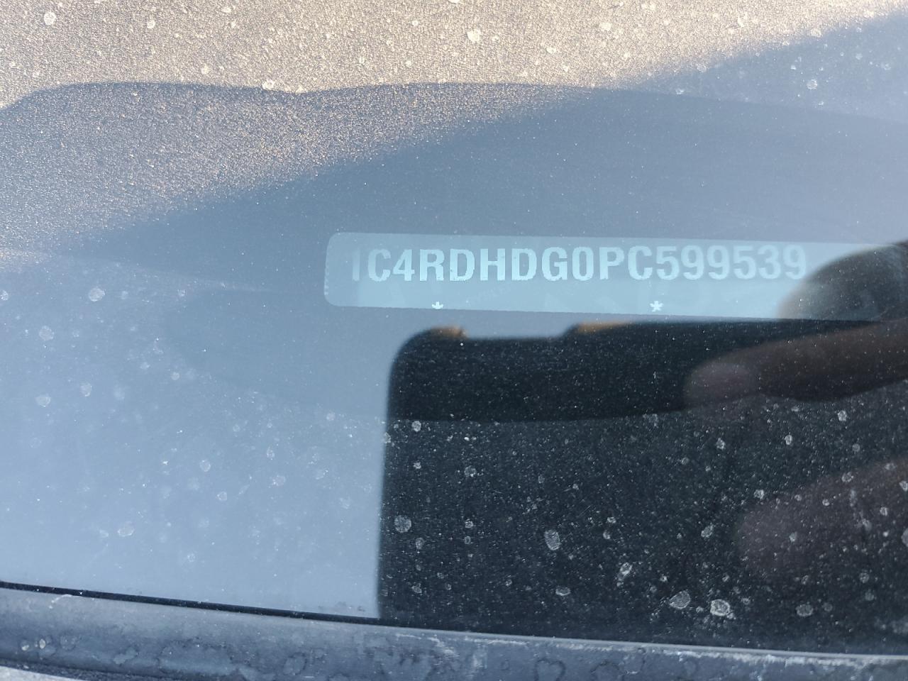 2023 DODGE DURANGO GT VIN:1C4RDHDG0PC599539