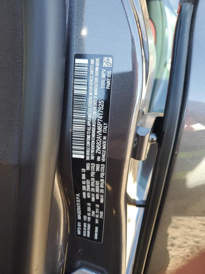 2023 MASERATI GRECALE MODENA VIN:ZN682AVM6P7417525