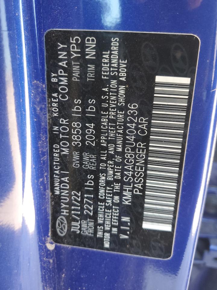 2023 HYUNDAI ELANTRA SEL VIN:KMHLS4AG8PU404236