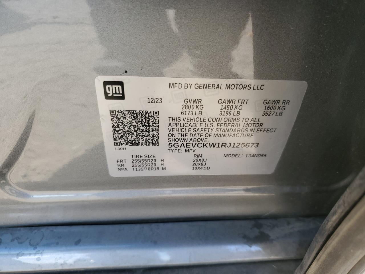 2024 BUICK ENCLAVE AVENIR VIN:5GAEVCKW1RJ125673