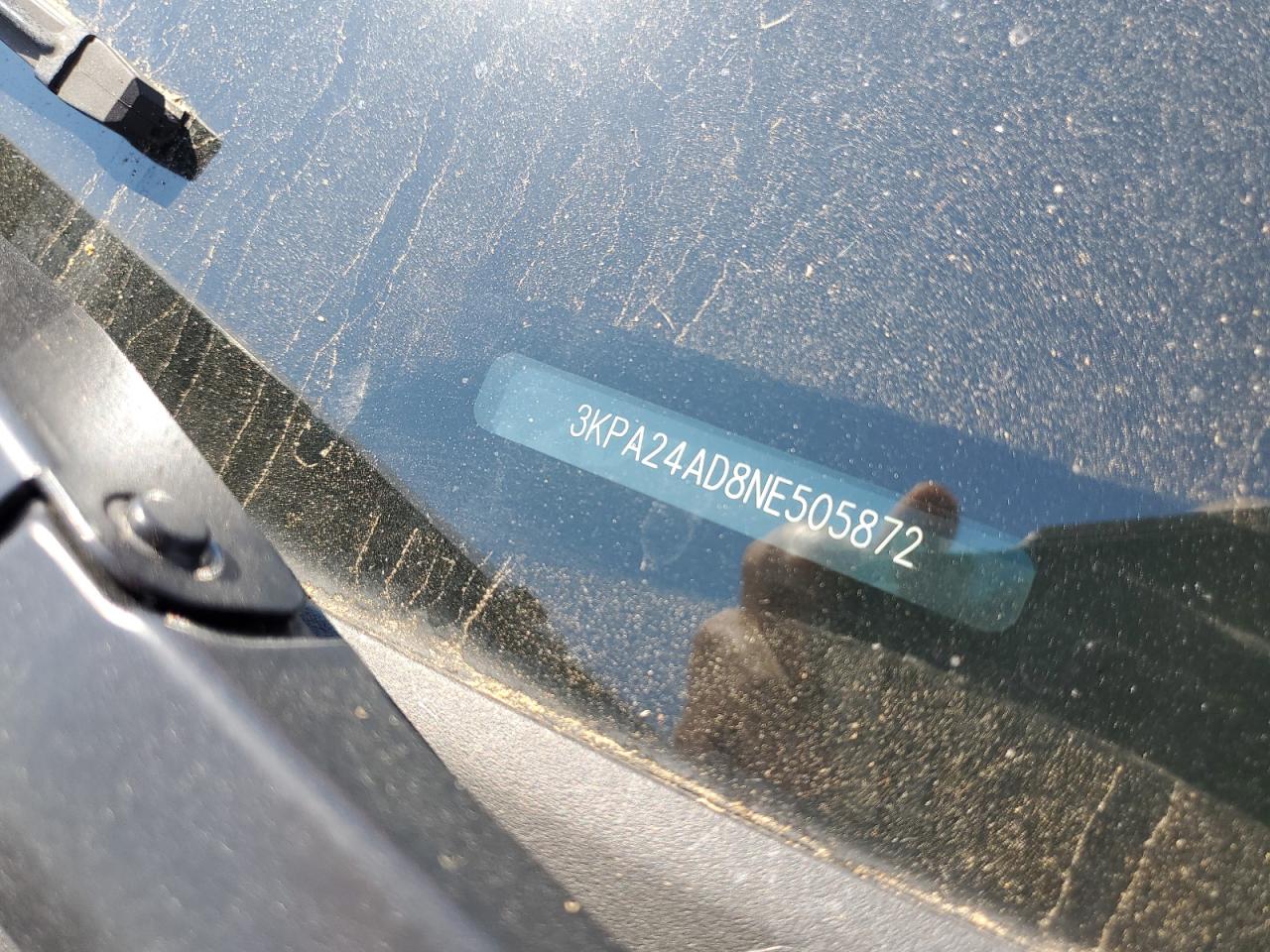 2022 KIA RIO LX VIN:3KPA24AD8NE505872