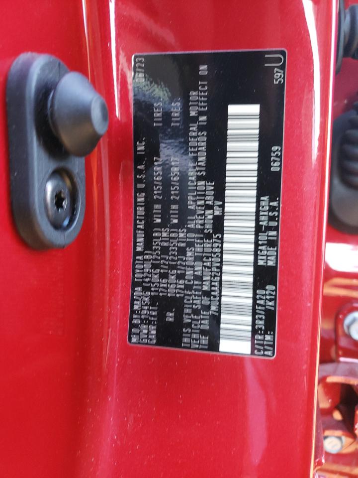 2023 TOYOTA COROLLA CROSS LE VIN:7MUCAAAG2PV58975