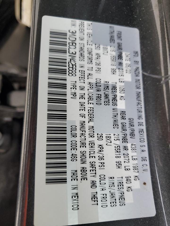2022 MAZDA CX-30 PREFERRED VIN:3MVDMBCL3NM425688
