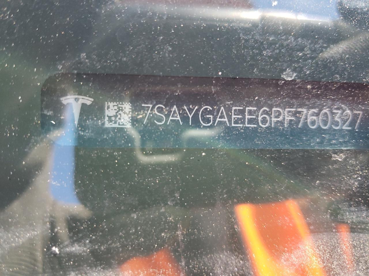 2023 TESLA MODEL Y VIN:7SAYGAEE6PF760327