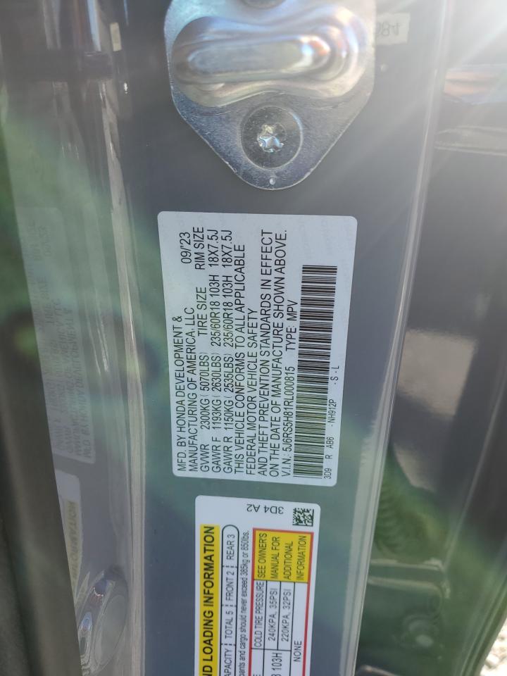 2024 HONDA CR-V SPORT-L VIN:5J6RS5H81RL000815